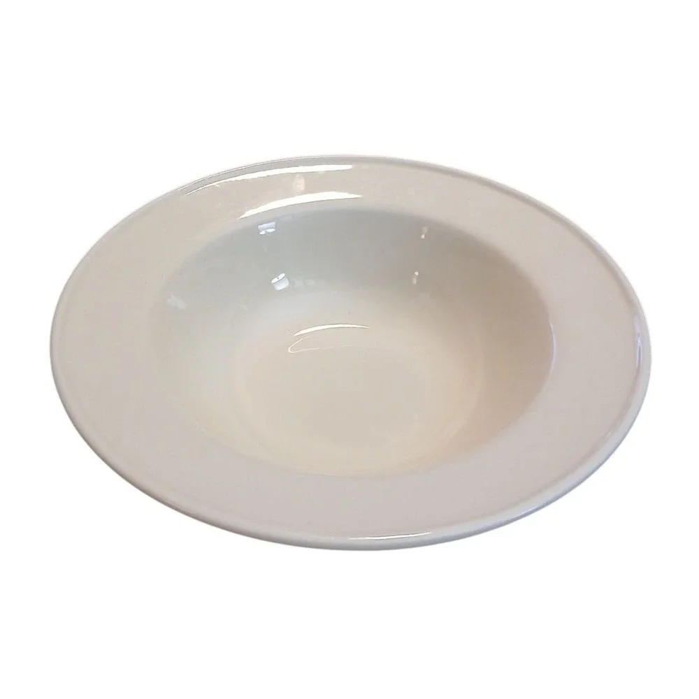 Crate & Barrel Porcelain White Soup Salad Pasta Serving Bowl 12
